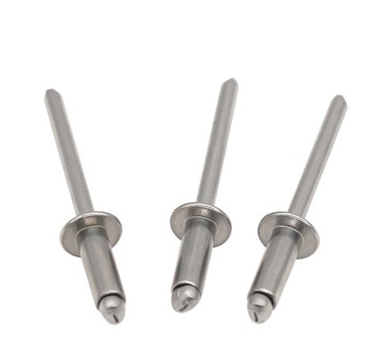 Flat Round Head Blind Rivet in hellem Edelstahl Finish für langlebige Befestigungsanforderungen mit Pull Rivet