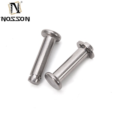 DIN1444 Standard-Clevis-Pins ohne Faden rund Flachkopf Sicherheitsschloss-Pin mit R-Clip-Loch in kundenspezifischem Edelstahl