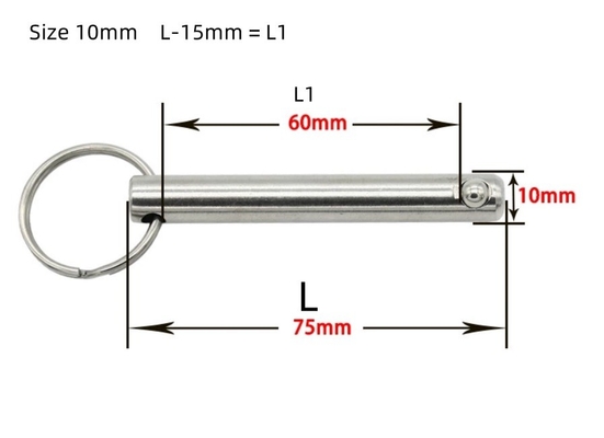 Luftversand Silber-Edelstahl-Schnellabbrecher für Korrosionsbeständiges Bimini-Top