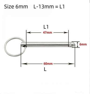 Luftversand Silber-Edelstahl-Schnellabbrecher für Korrosionsbeständiges Bimini-Top