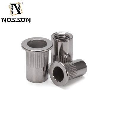 DIN Standard Customized Flat Head Rivet Nut Pressure Threaded Inserts für die Öl- und Gasindustrie in Metric Measurement System
