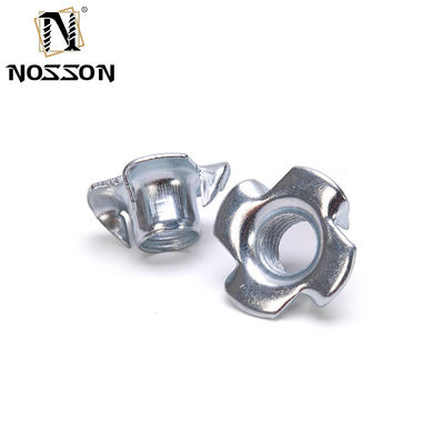 Imperial Measurement System Stahl M6 Vier Klauen Fass Nuss Blind T-Nüsse für Möbel Tee Gewinde Einsatz Nuss M5