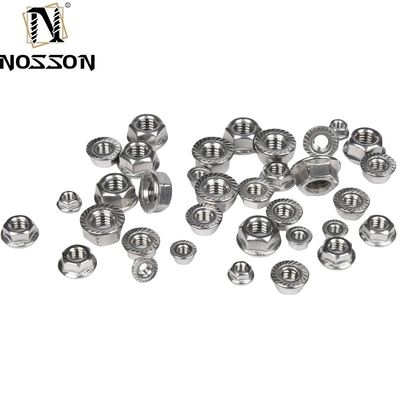 Nickelplattierte Feinstreifenflansche aus Kohlenstoffstahl SS304 DIN6923 M8 M10 M12 für die Automobilindustrie