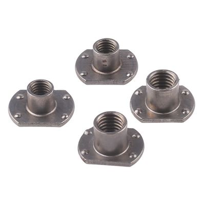 Chromplattierte T-Typ Randschweißmutter für Automobil-Spot-Schweißstahlschrauben Langlebig und einfach zu installieren 8mm-50mm Länge