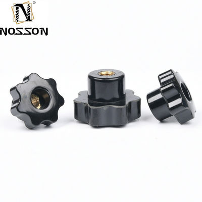 DIN-Standard M5 M6 M8 Edelstahl-Plastik-Bakelitknopf Drei-Kopf-Handverschlussmuttern für metrische Messung