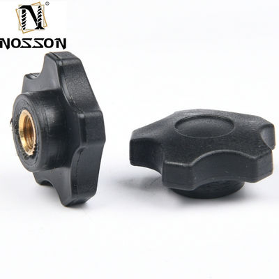 DIN-Standard M5 M6 M8 Edelstahl-Plastik-Bakelitknopf Drei-Kopf-Handverschlussmuttern für metrische Messung