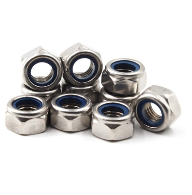 304 Edelstahl Metrische Hex Lock Nut M5 Nylon-Einsatz für DIN Standard und Imperial Inch Measurement System