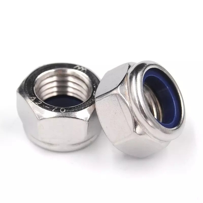 304 Edelstahl Metrische Hex Lock Nut M5 Nylon-Einsatz für DIN Standard und Imperial Inch Measurement System