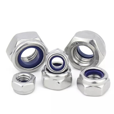 304 Edelstahl Metrische Hex Lock Nut M5 Nylon-Einsatz für DIN Standard und Imperial Inch Measurement System