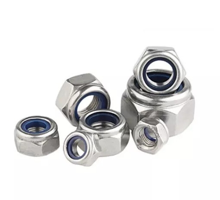 304 Edelstahl Metrische Hex Lock Nut M5 Nylon-Einsatz für DIN Standard und Imperial Inch Measurement System