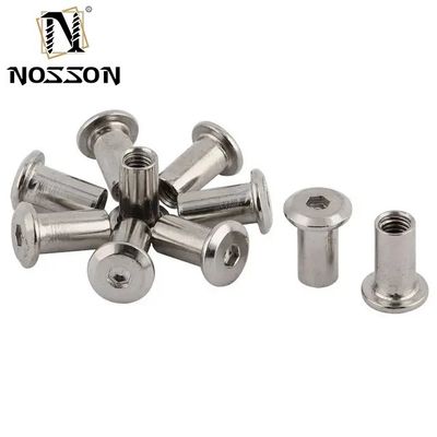 M6 M8 Edelstahl Flat Hex Socket Head Möbel Rivet Connector Einfügen Gelenk Hülse Kappe Nuss für Möbel Befestigung