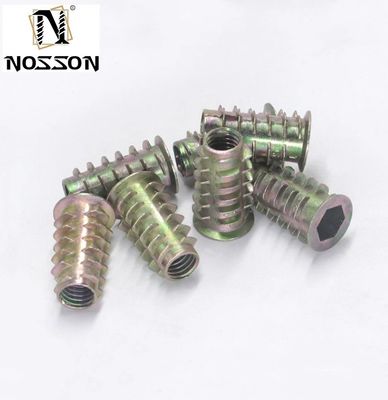 Möbel aus Edelstahl Holz-Einsatz-Nuss M5 M6 M8 Gewinde-Einsätze für Holz-metrische Messsysteme und Gesundheitswesen