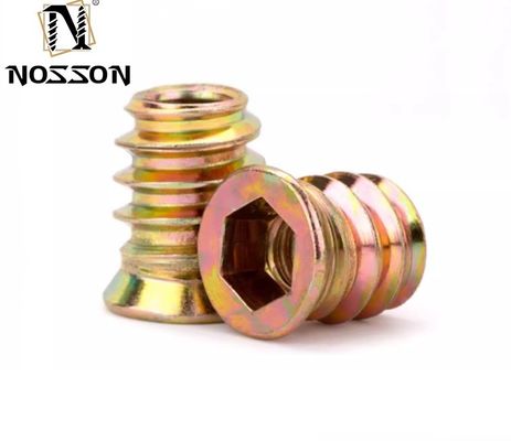 Edelstahl 201/304/316 Metrisches Messsystem M6 M8 M10 Gewindeholz-Einsatzmuttern für Möbel und Langlebigkeit