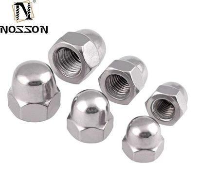 DIN1587 Edelstahl 304 M3 M4 M5 M6 M8 M10 M12 M14 M16 M18 M20 M24 Acorn Nut Hex Domed Cap Nut JIS Standard poliert