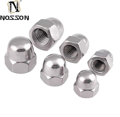 Metrisches Messsystem 304 316 Edelstahl Hexagon Cap Nut M3 m4 m5 m8 DIN1587 Hex Dome Acorn Nut für dauerhaftes Bergbau