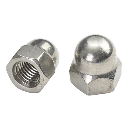Wasseraufbereitung DIN Standard Gelb Beschichtung Messing Veredelung Zink Flake Beschichtet Hex Cap Nuss Eichelnuss mit Hexagon Dome Cap