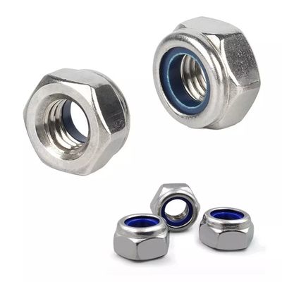 Kohlenstoffstahl-Selbstverschließungsschraube 3/8 5/16 1/4 10/32 Jam-Nylon-Schlussmuttern nach ANSI/ASME-Standard für dauerhafte Befestigung