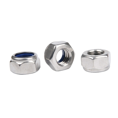 Imperial Inch Zink-Flake beschichtet galvanisierte Clinching Befestigungsmittel M8 Heißstempel Din985 Nylock Lock Rivet Hexagon Nut