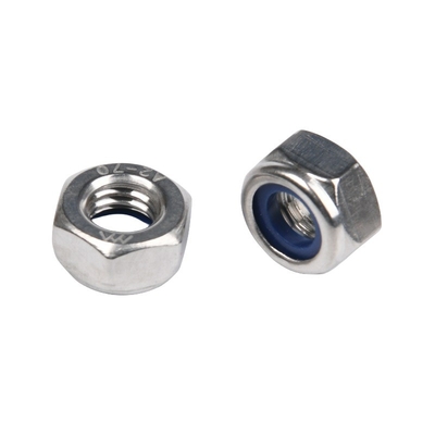 Imperial Inch Zink-Flake beschichtet galvanisierte Clinching Befestigungsmittel M8 Heißstempel Din985 Nylock Lock Rivet Hexagon Nut