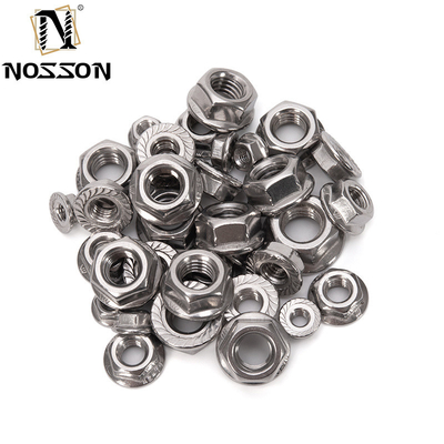 Metrisches Messsystem Kohlenstoffstahl Garnflanschmutter M3 M4 M5 M6 M8 M10 M12 M16 M20 mit Zinkbeschichtung