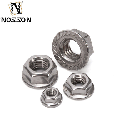ANSI/ASME-Standard aus Edelstahl Hexagon Flanschmutter M4 M5 M6 M8 M10 M10 Gewinde DIN6923 für verschiedene Industriezweige