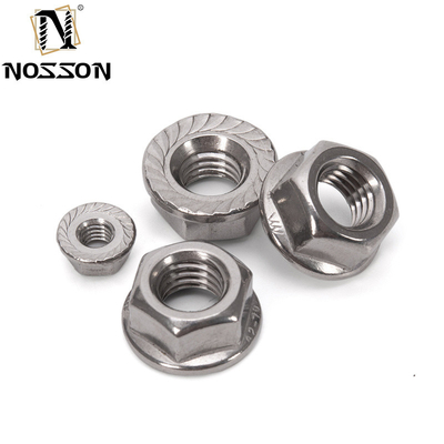 ANSI/ASME-Standard aus Edelstahl Hexagon Flanschmutter M4 M5 M6 M8 M10 M10 Gewinde DIN6923 für verschiedene Industriezweige