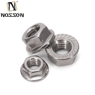 ANSI/ASME-Standard aus Edelstahl Hexagon Flanschmutter M4 M5 M6 M8 M10 M10 Gewinde DIN6923 für verschiedene Industriezweige