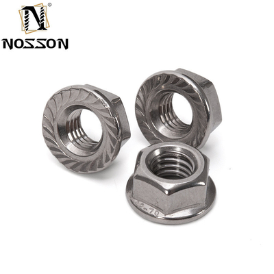 ZINK-GELATET 304 Edelstahl Hexagon Flanschmutter M3 M4 M5 M6 M8 M10 M12 M16 M20 Pinking Slip Verriegelung Verriegelung Muttern in und DIN Standard