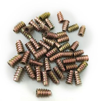 Schwarzoxidveredelung Metrisches Messsystem Möbel Holzinsert Nuss M5 M6 M8 Gewindeinsert für Holzgesundheitspflege