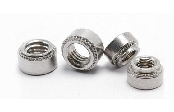 SS304 Blind Flash Floating Round Broaching Self Clinching Nuts JIS Standard Zinkbeschichtung für Metrische Befestigungsanlagen