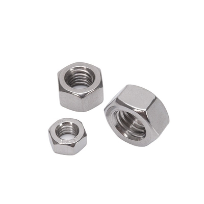 Industrielle Schwarzoxidveredelung Hexkopfmuttern für M1.6 M2 M2.5 M3 M4 M5 M6 M8 M10 M12 M14 M16 M20 SUS 304 316 Edelstahl