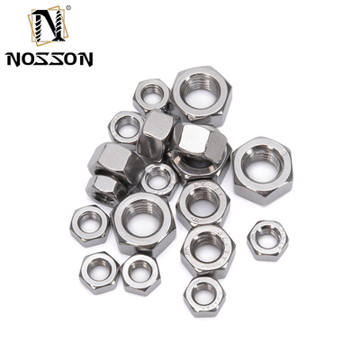 Industrielle Schwarzoxidveredelung Hexkopfmuttern für M1.6 M2 M2.5 M3 M4 M5 M6 M8 M10 M12 M14 M16 M20 SUS 304 316 Edelstahl