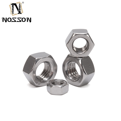 Industrielle Schwarzoxidveredelung Hexkopfmuttern für M1.6 M2 M2.5 M3 M4 M5 M6 M8 M10 M12 M14 M16 M20 SUS 304 316 Edelstahl