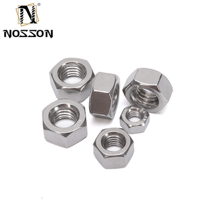 Industrielle Schwarzoxidveredelung Hexkopfmuttern für M1.6 M2 M2.5 M3 M4 M5 M6 M8 M10 M12 M14 M16 M20 SUS 304 316 Edelstahl