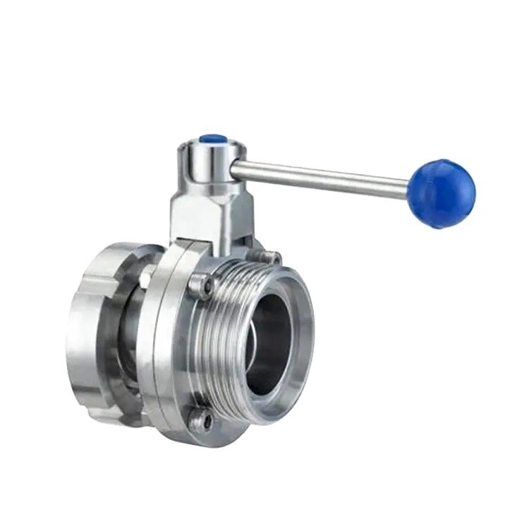304 316L Sanitär-Edelstahl-SMS 3a Milch-Union-Set Typ Schmetterlingsventil für hygienische Anwendungen und erschwingliche Preise