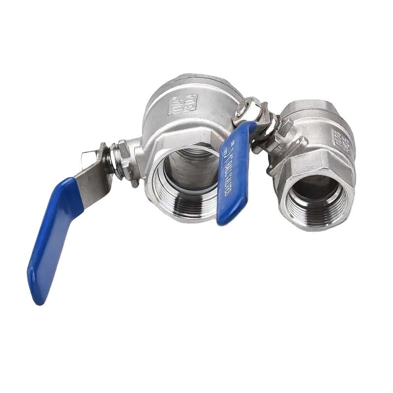 Edelstahl 304 316 Kugelventil CF8M CF8 NPT BSPT-Dreh 1 Stück für Membranstruktur und Industrieblack