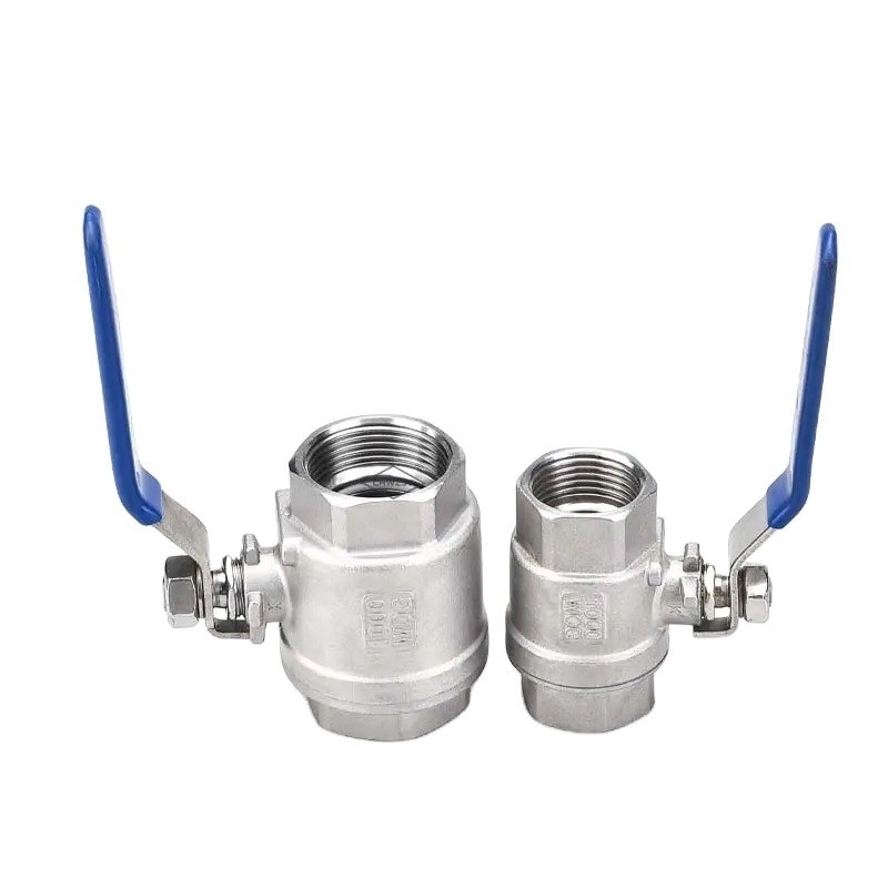 2pc 2-Weg-Ballventil aus 304 316 Edelstahl für industrielle Anwendungen und Hydraulik