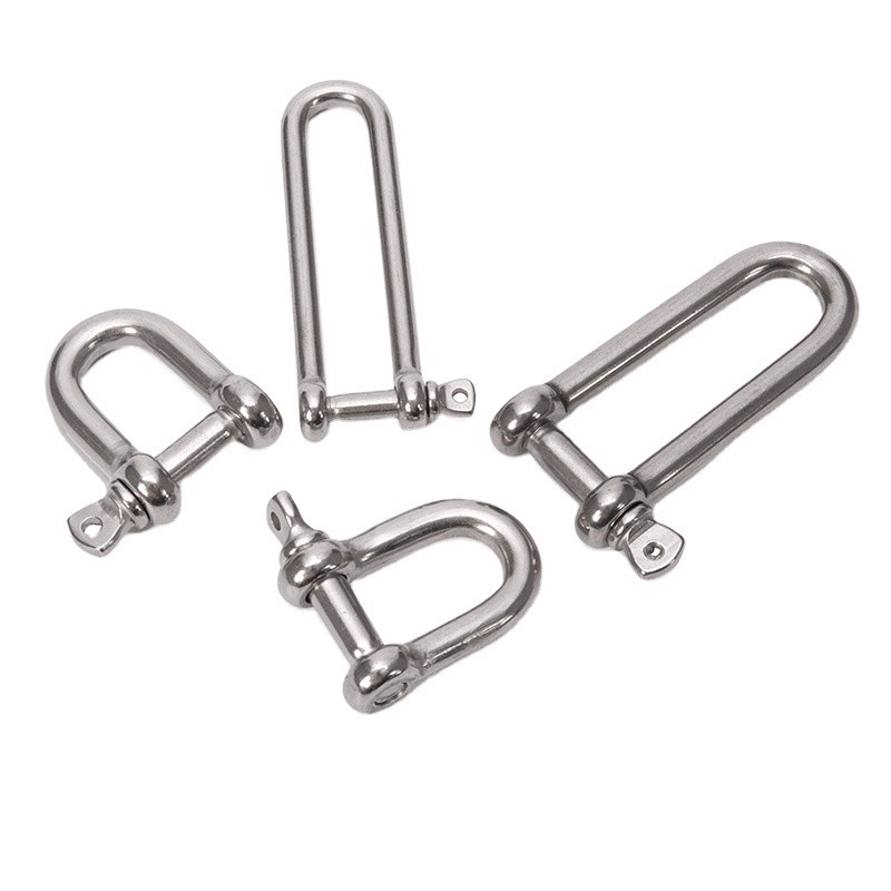 Hochpolierte Oberfläche aus Edelstahl Long Dee Shackle für das metrische Messsystem in Rigging Hardware