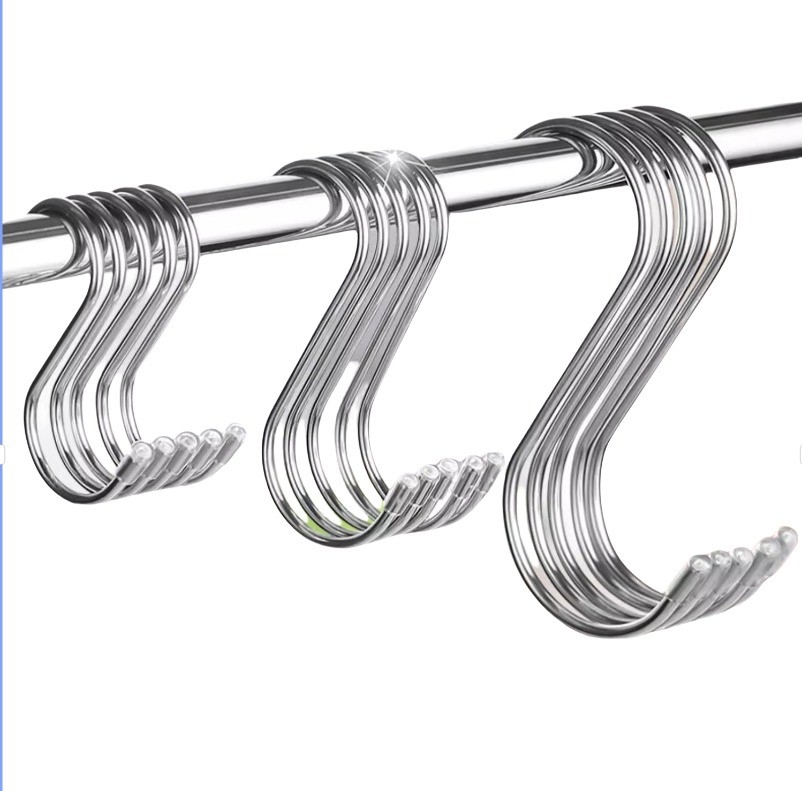 JIS Standard-INCH-Messsystem S-förmige Haken Eisenhänger Küchentür Rückseite Hängende Platz spart Design