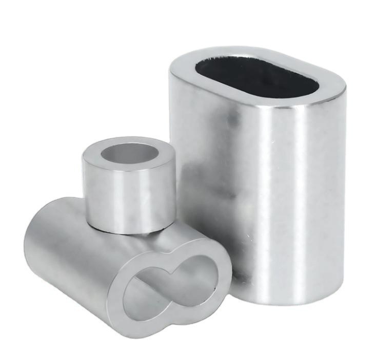 M6 1,6-5,5 mm See Handelslangleine Einzel-Doppel-Salzwasser-Crimping Aluminium-Fischerei-Crimps Hülle mit GB Standard Salzwasser