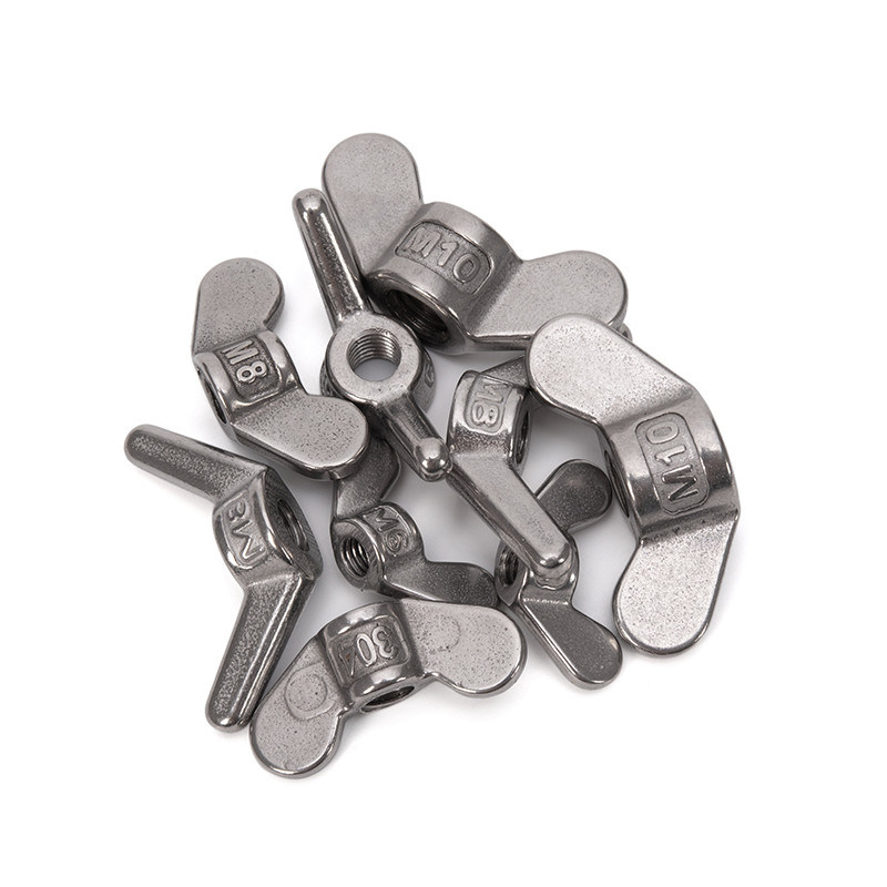Metrisches Messsystem Flügelnüsse Schmetterling Edelstahl 304 316 M2M3M4M5 Din315 für die Wirksamkeit der Wasserbehandlung