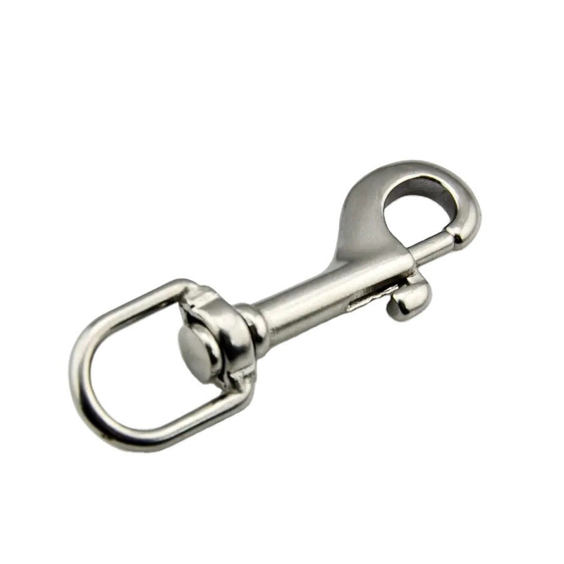 Elektrolytische Behandlung Finish AISI 304 AISI 316 SS304 SS316 Doppel-Auge Doppel-Enden Dreh-Snap-Hook für die Automobilindustrie