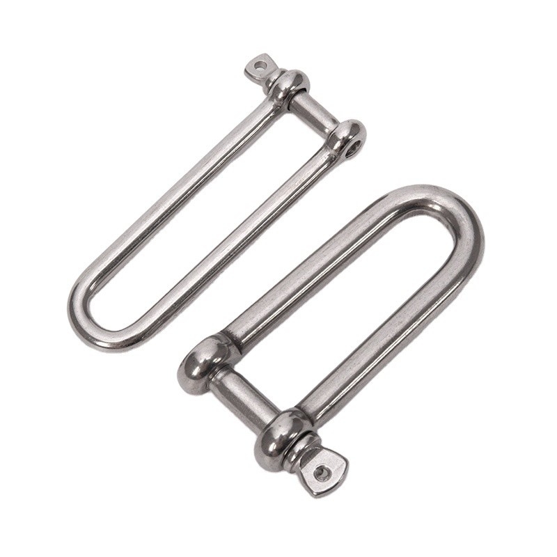 8 mm polierte Marine-D-Typ DIN82101 Schwerlast-Hardware-Fessel mit Halsspin für das Heben in Einzelhandelslösungen