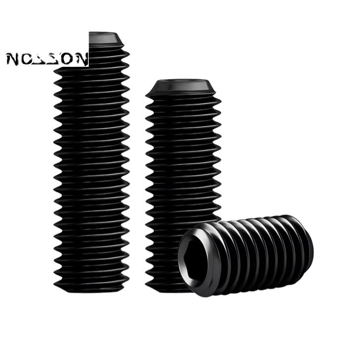 Panhead Schwarzes Legierungsstahl M1.4 M2 M2.5 M3 M4 Allen Grub Schraub Steckdosensatz Schraub Din913 Din914 Din916 Gr12.9 für mechanische Gewinde