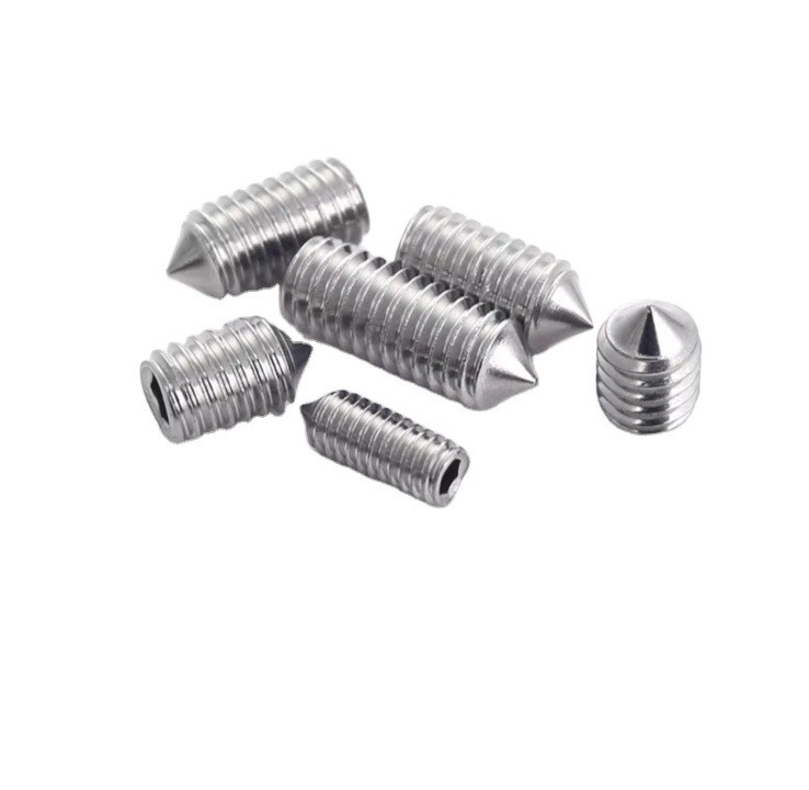 Pan Head Hexagon Allen Schraube Flat Point OEM Messing Edelstahl Hohlschrauben mit kundenspezifischer Nylon Spitze und einfache Oberfläche