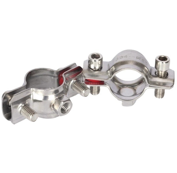 Standard- oder Nichtstandard-Rohrspangen und -einfügungen Metrische Messung Gummisattel-Metallspange mit P-Clips Industrieanwendungen