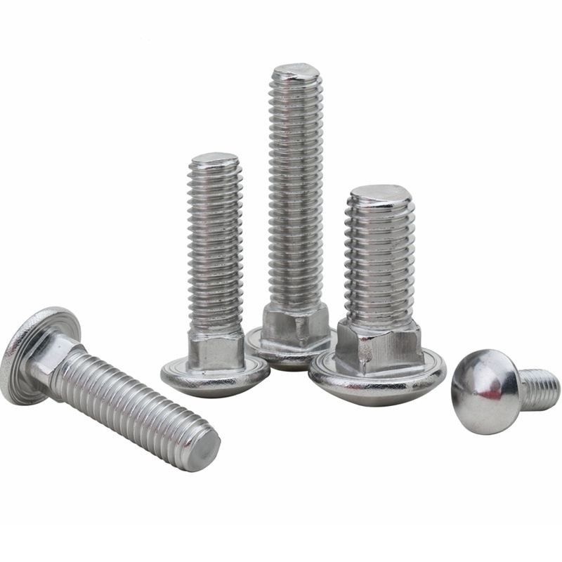 Einfache Veredelung SS304 SS316 Galvanisierter Triebwagen Bolt Nuss M4 M5 M6 M8 M10 mit A2-70/A4-80/304/316 Stahl und hochwertigem Stahl