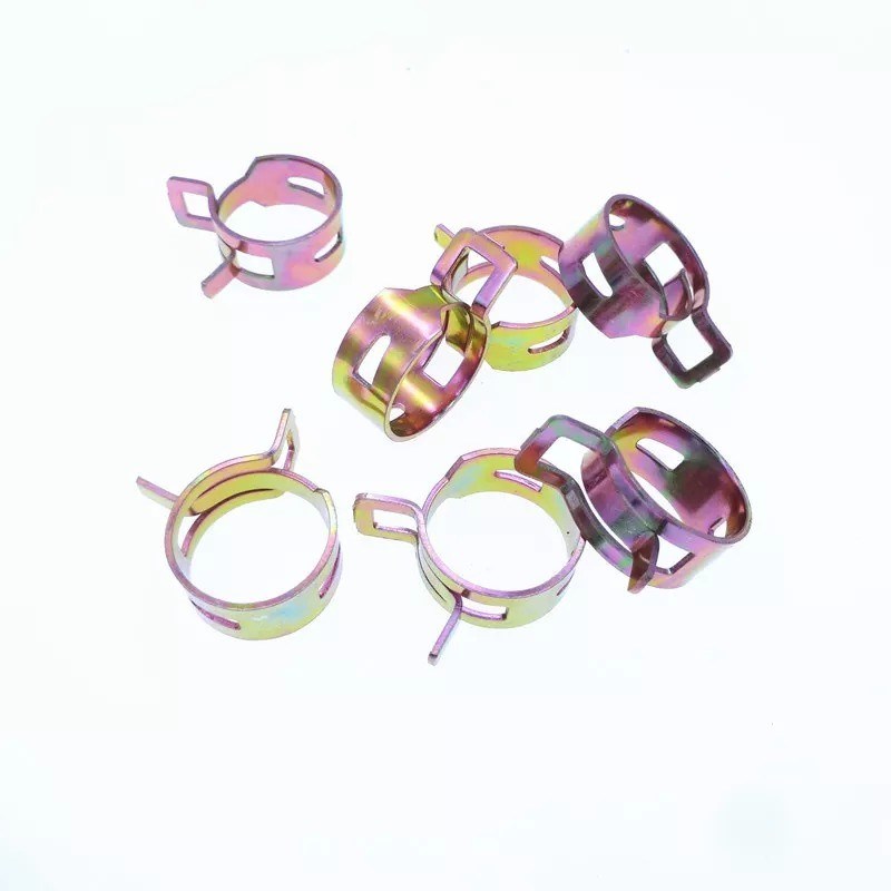 Edelstahl-Schwerlastklemmen Metall-Aktion Fue-Feder-Schlauchklemmen mit Zink-Ausführung und kundenspezifischer OEM-Unterstützung