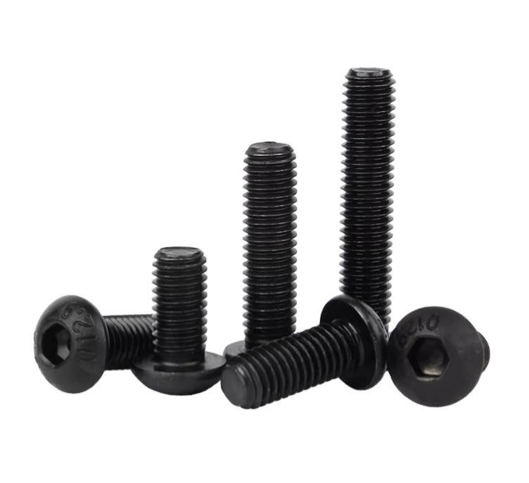 Schwarze Veredelung Design Beall Kohlenstoffstahl M3 M4 M12 Allen Schlüssel Pilzkopf Bolt Hex Steckdose Knopfkopf Schrauben für Industrie
