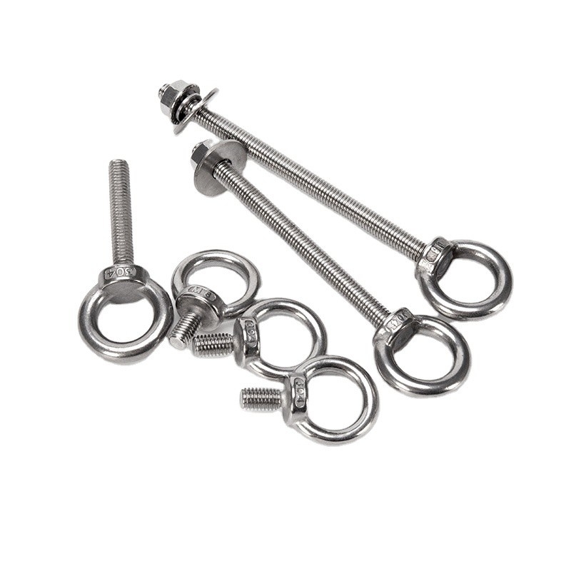 Marine Lifting Ring Screw Loop Hole Steel Eye Bolt M6 M8 M10 mit DIN Standard und INCH Messsystem